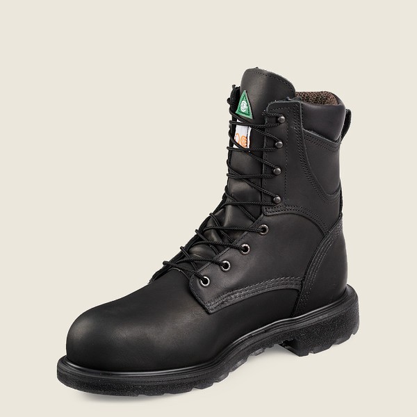 Red Wing Safety Boots Supersole® 2.0 - 8-inch Insulated Waterproof Csa Toe - Black - Mens UCI976145